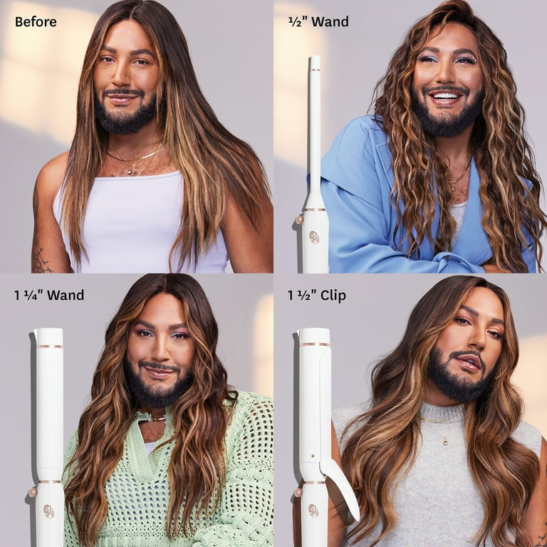 T3 Switch Kit Curl Trio Styling Iron with Interchangeable