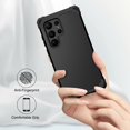 thumbnail image 4 of Dteck Case for Galaxy S23 Ultra,Drop Protection Rugged Shockproof Rubber Military Protective Bumper Hard Cover Armor Heavy Duty for Samsung Galaxy S23 Ultra, Black, 4 of 7