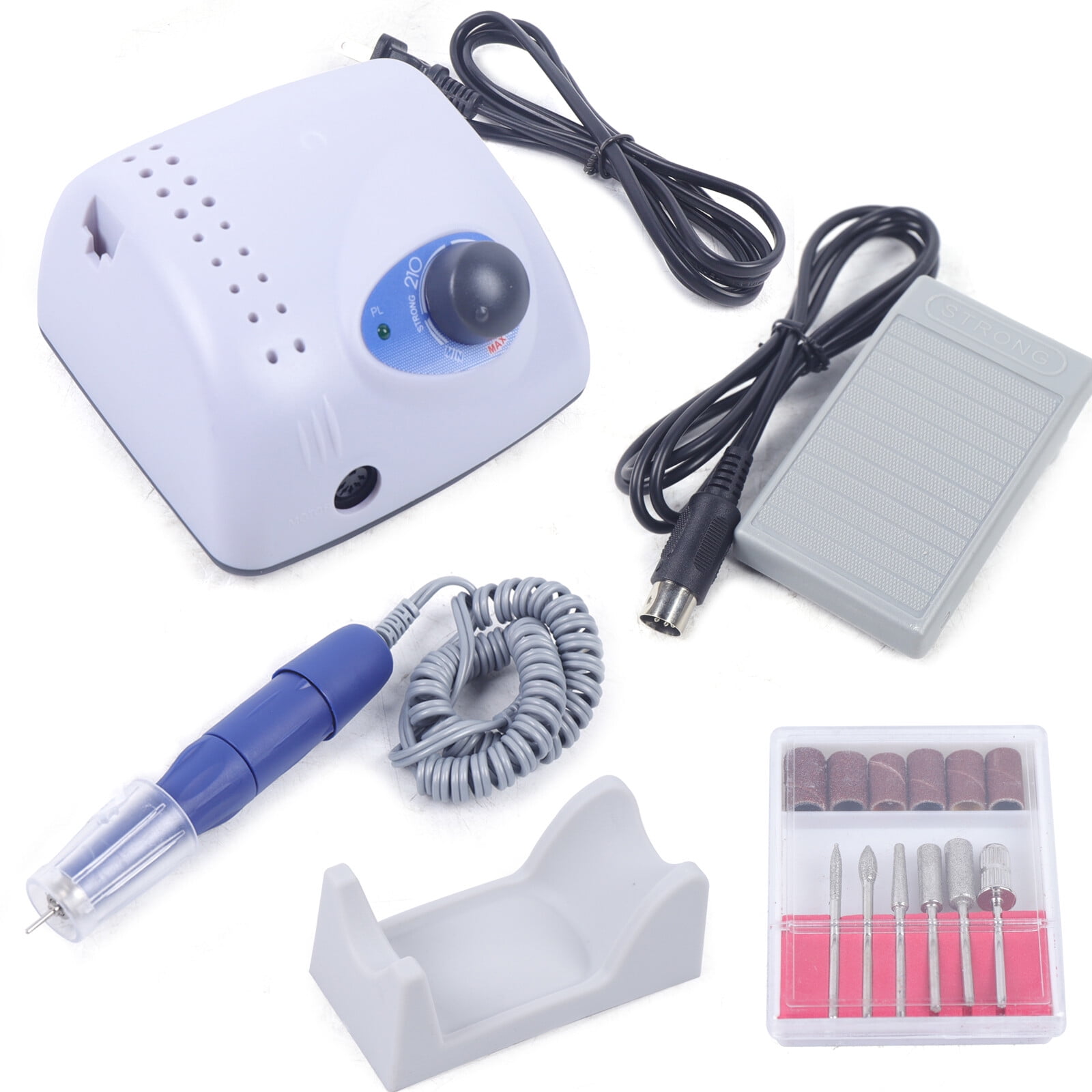 Professional Electric Nail Drill File Manicure Machine Acrylic Pedicure Tool Kit for Carving, Milling, Grinding, Sharpening, Removing