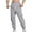 Gray1, variant on Diufon Casual Pants for Men Baggy Elastic Waist Drawstring Sweatpants Trendy Tapered Jogger Pants with Pockets