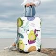 thumbnail image 3 of Lsque Orange Green Avocado Printed Luggage Cover, Travel Luggage Protector,Scratch and Dirt Resistant, Fits 18-32 Inch Luggage - Medium, 3 of 9