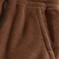 thumbnail image 3 of Curuila Sweatsuits Mens 2 Piece Outfit Long Sleeve Solid Color Hooded Fleece Sweatshirt With Shorts Winter Warm Fashion Tracksuit Size 2Xl, 3 of 5