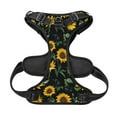 thumbnail image 3 of TEQUAN Large Dog Harness with Leash, Vintage Floral Sunflower Prints Reflective No Pull Adjustable Pet Vest (XL), 3 of 7
