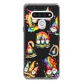 thumbnail image 1 of MUNDAZE LG Stylo 6 Shockproof Clear Hybrid Protective Phone Case Colorful Neon Glow Rainbow Gnomes Cover, 1 of 6