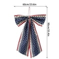 thumbnail image 2 of Oversized Fabric Bow Hanging Ornaments in Patriotic Hues, Eye-Catching Party Decor Pendants for 4Th Of July, Indoor Entryways, Venue Setup and Independence Day Festive Scene Arrangement,, 2 of 6