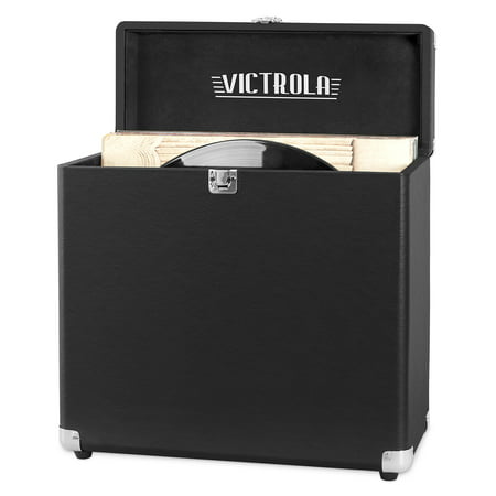 Victrola – Storage Case for Vinyl Turntable Records – Black