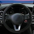 thumbnail image 3 of Microfiber Leather Steering Wheel Cover, Universal 15 Inch Diameter, Anti Slip Grip, Easy Install No Tools, Decorative & Protective Car Accessory, 3 of 8