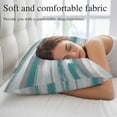thumbnail image 5 of Blue Gray Stripes Pillow Covers, Linen Long Throw Pillow Case, Watercolor Modern Abstract Minimalist Holiday Pillow Protector Decorative Cushion Cover for Living Room/Bedroom 20" x 36", 5 of 8