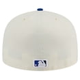 thumbnail image 4 of Men's New Era Cream Toronto Blue Jays Chrome 59FIFTY Fitted Hat, 4 of 6