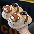 thumbnail image 2 of WRTFVZA Garden Clogs Cute Slides Sandals Toddlers Beach Pool Shower Shoes with Sole 3-4 Years #Khaki, 2 of 3