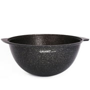 KUKMARA Aluminum Cookware Nonstick Coating Frying Pan Kazan for Making Pilaf with Glass Lid 7.4-qt. (7 L)