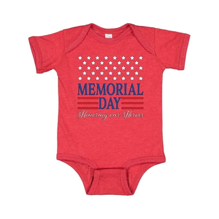 

Inktastic Memorial Day- Honoring our Heroes Gift Baby Boy or Baby Girl Bodysuit