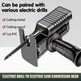 thumbnail image 3 of LOVEVER Portable Reciprocating Saw Adapter Electric Drill Jigsaw Power Tools Wood Cutter W8G3, 3 of 8