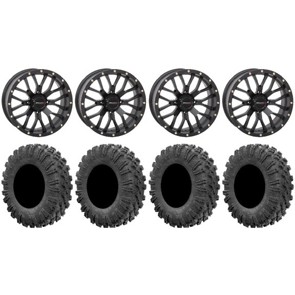 System 3 ST-3 Black 18" Wheels 32" MotoRavage Tires Polaris RZR XP 1000 / PRO XP / Ranger XP 900/1000