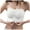 White, variant on TSADFHJI Women's Comfortable and Sexy Transparent Shoulder Strap Cordless Backless Spongeless with Convertible Shoulder Straps Bras Women Bras Cosplay Bras Women 2 Piece Womens Bras Black Black XXL