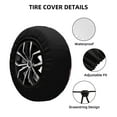 thumbnail image 4 of 15'' Simple Watercolor Art Tire Cover, Universal Spare Wheel Covers, Dust-Proof, Water-Proof, Sun-Proof and Corrosion-Proof, 4 of 9
