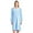 Light  Blue, variant on Casual Nights Women's Cotton Crew Medium Size Long Sleeve Nightgown