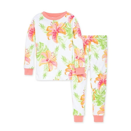 

Burt s Bees Baby Organic Baby Girl & Toddler Girl Snug Fit Organic Cotton Long Sleeve Pajamas Two Piece Set (12M-5T)