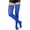 Blue, variant on Women's Nylon Thigh High Schoolgirl Opaque Stockings - One Size - White