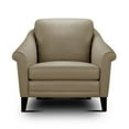 thumbnail image 5 of Hello Sofa Home Sienna Mid-Century Modern Top Grain Leather Armchair in Beige, 5 of 6