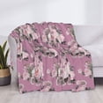 thumbnail image 3 of Naloa Rose Flowers Flannel Blankets - Thick and Warm Blanket for Winter, Soft Fuzzy Plush King Blanket for All Seasons40"x30", 3 of 6