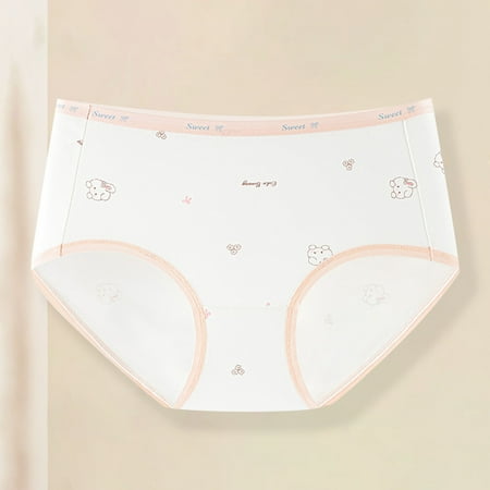 dazeni Girls Soft Cotton Underwear High Waisted Briefs Panty Lightly No Show Undies Seamless Full Coverage Panties Everday Wear 3-10 Years