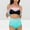 Mint Green, variant on UTSJKR Plus Size Tankini Swimsuits for Women Tummy Control Bikini Set High Waisted Ruched Bathing Suit Crop Top and Skirt Gray M