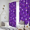 thumbnail image 5 of Blackout Kids Curtains,Purple Halloween Pattern Childrens Insulated Curtains Set Of 2,Bedroom Essentials,Toddler Room Decor 52"x84", 5 of 5