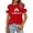 Red, variant on Women Canada Pride T Shirt Canadian Flag Short Sleeve Holiday Tees Top Women National Day Patriotic 1st July Women Canada Pride Casual Graphic Top