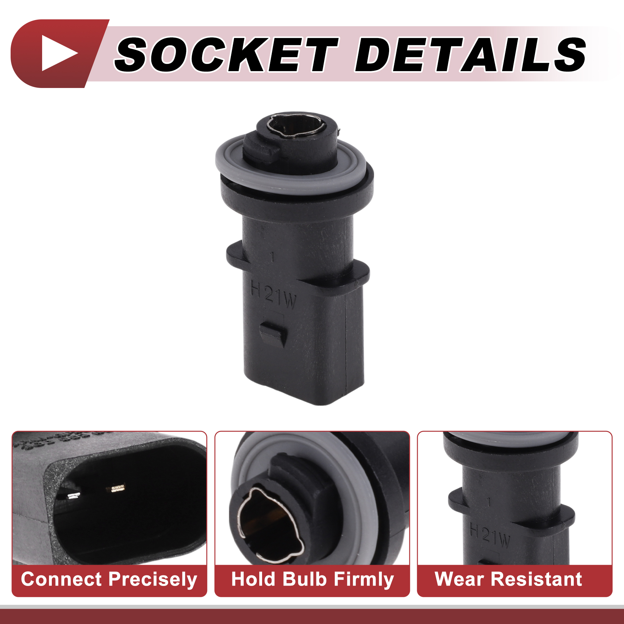 Unique Bargains Precisely Fit Front Indicator Light Socket Wiring for Audi A5/S5 2010-2011
