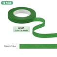 thumbnail image 3 of Uxcell 12-Rolls Floral Tapes 1/2 Inch 30 Yards Green Floral Craft Tape Floral Tape for Fresh Flowers Bouquet Wedding, 3 of 7