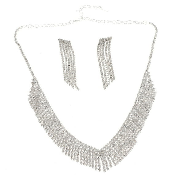 Rhinestone Necklace Set