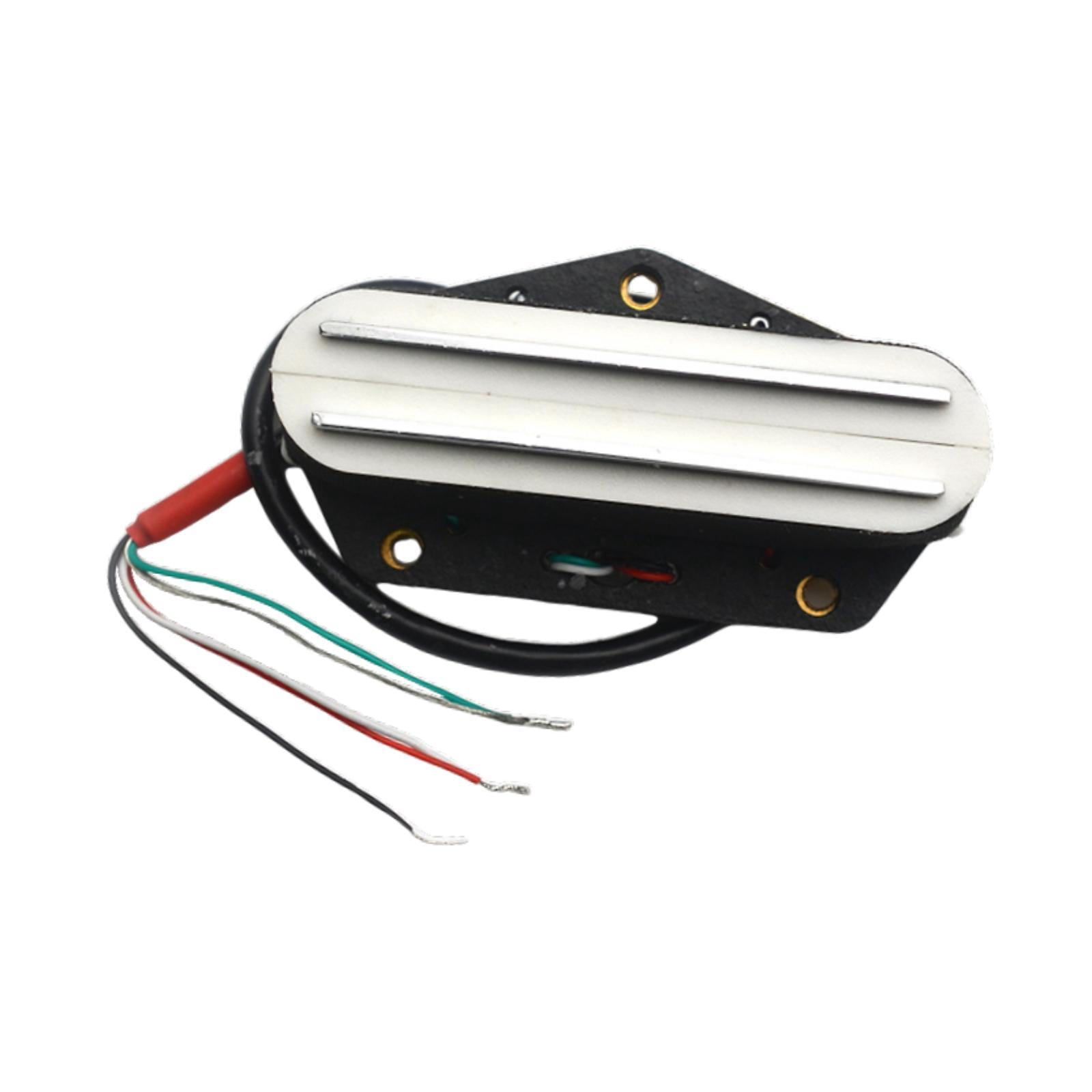 JWQFBC Electric Guitar Humbucker Bridge Pickup Double Rail Easy to Install Multipurpose White 16K