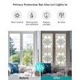 thumbnail image 4 of Window Privacy Film Boho Stained Glass Window Film Decorative Sun Block Window Cover Ethnic Aztec Southwest Neutral Aesthetic Motifs Window Clings Static Adhesive Sticker for Bathroom 23.6"x78.7", 4 of 7