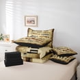 thumbnail image 6 of Feelyou Cartoon Pike Fish Twin Bedding Sets 7-Piece for Teens, Hunting and Fishing Bedding Comforter Set, Rustic Farmhouse Life Reversible Sheet Sets, Lightweight Room Decor, 6 of 8