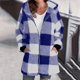 thumbnail image 2 of Camisas de vestir para mujer,Abrigo de lana sintética para mujer, chaqueta de invierno de manga larga con cremallera, prenda exterior de poliéster para uso informal, sopatenor, 2 of 9