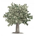 thumbnail image 2 of Money Tree Wall Decal by Wallmonkeys Peel and Stick Graphic (36 in H x 33 in W) WM100523, 2 of 4