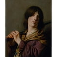 thumbnail image 2 of Salomon de Bray 15x18 Black Ornate Wood Framed Double Matted Museum Art Print Titled - David with His Sword (1636), 2 of 5