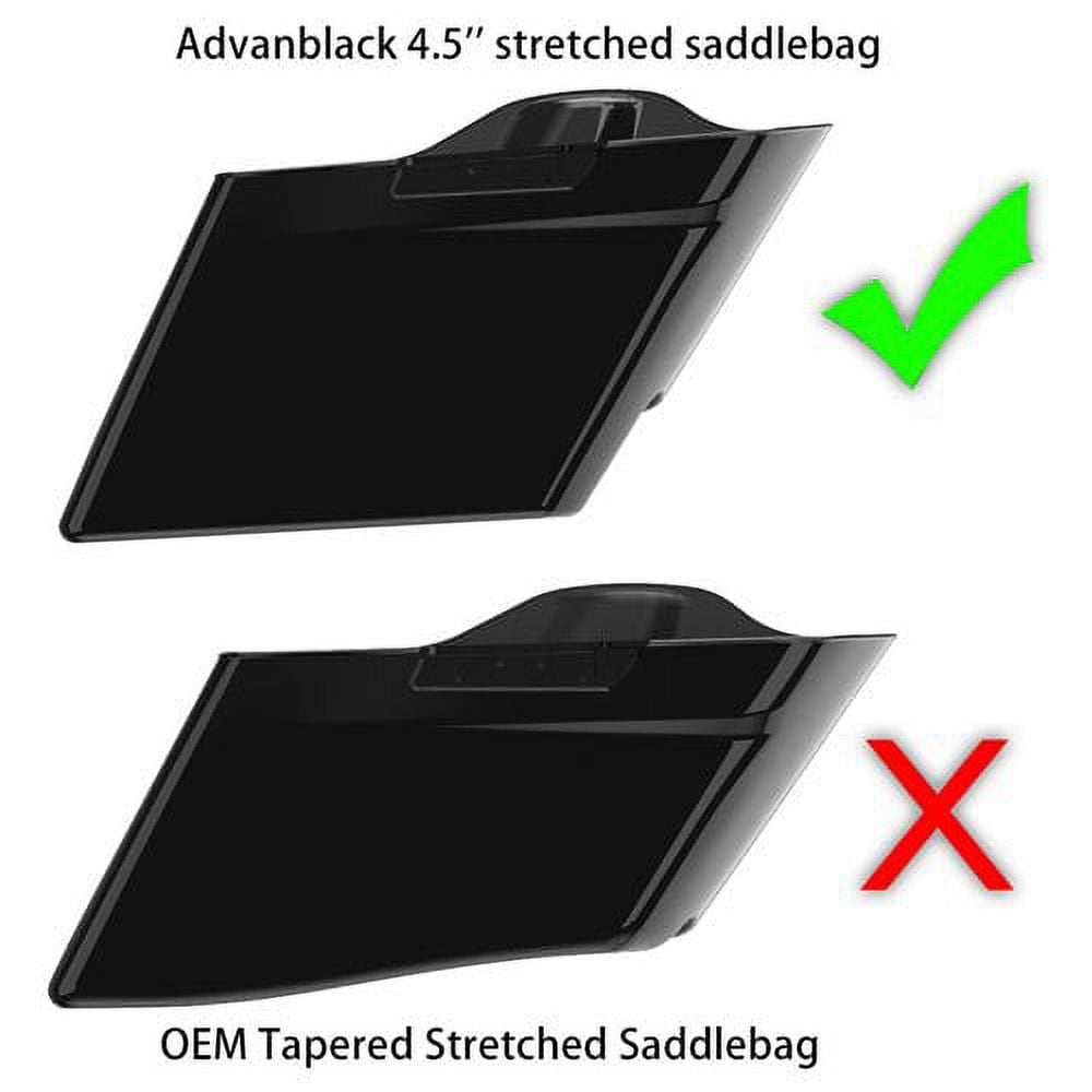正規品／Advanblack Stretched Extended Saddlebag Bottoms 14-up No 