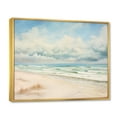thumbnail image 2 of Designart "Beach Photo Coastal Calm II" Nautical & Beach Floater Framed Canvas Wall Art, 2 of 7