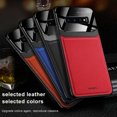 thumbnail image 3 of Leather case back cover Protective Cover Phone Case Glass Back Shell For Samsung Galaxy S10 Plus (Red), 3 of 7