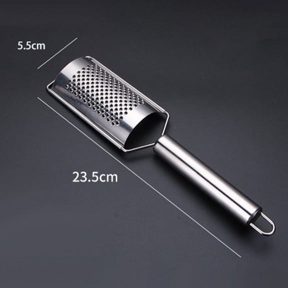 MOAOASPER Stainless Steel Handheld Grater, Multi-Purpose Kitchen Tool for Cheese Vegetables and Spices, Ergonomic Handle Food Shredder with Hanging Hole