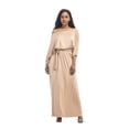 thumbnail image 3 of U.Vomade Robe d'Été pour Femme Grande Taille, Couleur Unie, Manches Courtes, Col Rond, Robe Décontractée, 3 of 6