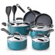 thumbnail image 1 of Juego de utensilios de cocina Cook N Home, antiadherentes, 12 piezas, color turquesa, 1 of 9