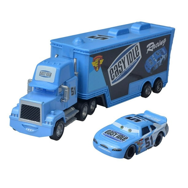 Disney Pixar Cars 3 jouet Lightning McQueen voitures et camion oncle Mike  camion 1:55 alliage plastique voiture jouet pour enfants cadeau de noël 