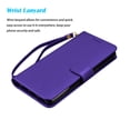 thumbnail image 4 of Takfox For Apple iPhone 14/14 Pro/14 Plus/14 Pro Max Wallet Case, With RFID Blocking Leather Credit Card Holder Slots Flip Folio Cover,Purple, 4 of 7