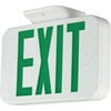 Progress Lighting PE009 LED Exit Sign with Green Letters