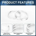 thumbnail image 5 of Unique Bargains Car Wheel Hub Centric Rings Wheels Center Shaft Shock Absorbing Hubrings Aluminium Alloy Silver Tone Durable OD 76.1mm to ID 64.1mm, 5 of 7