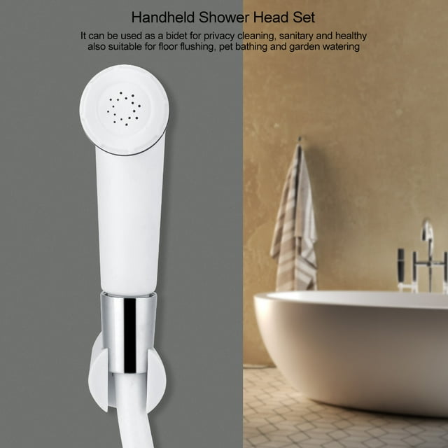 Juego de cabezales rociadores de mano, rociador de mano portátil de plástico ABS para baño, bidé de mano, estética elegante Jadeshay A
