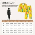 thumbnail image 4 of Gukieu Easter eggs (2) Print Women's Long Sleeve Pajama Set, Button Top Elastic Pocket Pajama Pants Two Piece Set Home Wear-XX-Large, 4 of 7
